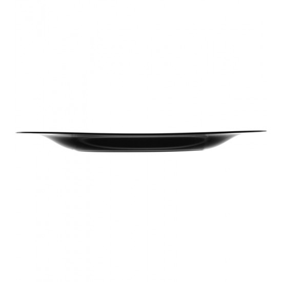 Prato 19,8cm Para Sobremesa De Vidro Opalino Carine Black Luminarc